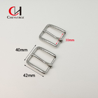 Zinc Alloy Simple Belt Buckle 30mm Silver Glossy Color Changeable