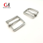 Zinc Alloy Simple Belt Buckle 30mm Silver Glossy Color Changeable