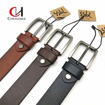 Brown Multiscene Genuine Full Grain Leather Belt Wear Resistant Durable