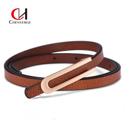 Fashion Genuine Leather Belt Casual Small Women With Skirt Customization