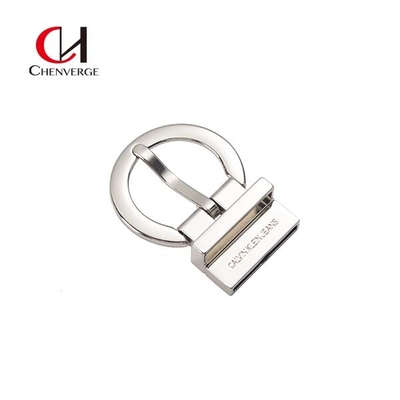 Circular 35mm Reversible Belt Buckles Zinc Alloy Material Laser Logo