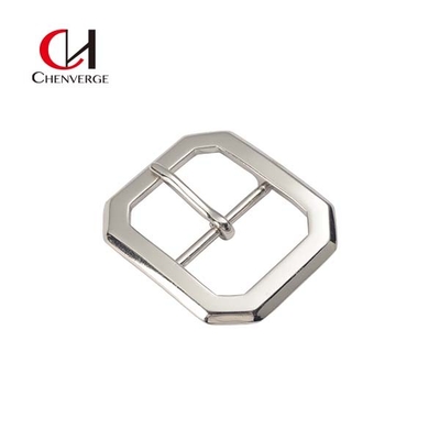 Square Silver Center Bar Belt Buckles Length 7cm Erosion Resistant 49.6g