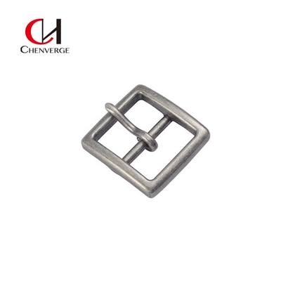 Antirust Silver Square Center Bar Belt Buckles Multipurpose Zinc Alloy Material