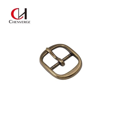 OEM Antirust Oval Brass Belt Buckle Practical Zinc Alloy Material