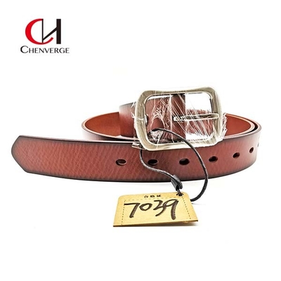 ODM Multiscene Braided Leather Belt Dark Brown With Pin Buckle