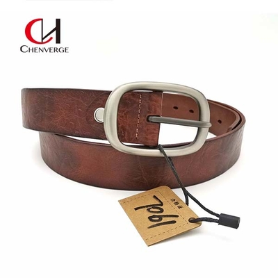Multiscene Cowhide Genuine Leather Black Belt , Practical Men's Center Bar Belt