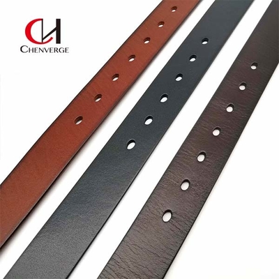 Men's Cowhide Genuine Leather Belt Width 34mm Brown Black Color