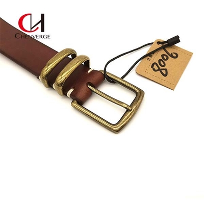 Retro Style Female Leather Belt , Women Genuine Cowhide Leather Belt