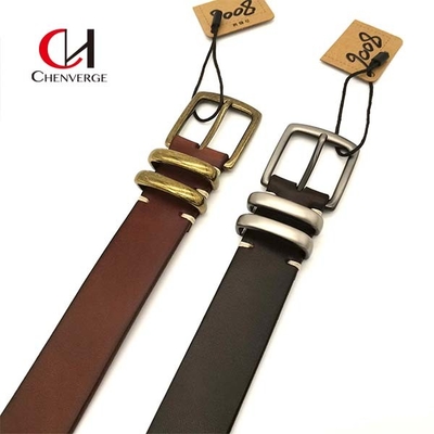 Retro Style Female Leather Belt , Women Genuine Cowhide Leather Belt
