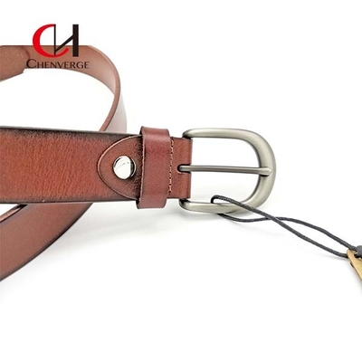 Chenverge Unisex Genuine Leather Dress Belt , Leisure Genuine Handmade Leather Belts