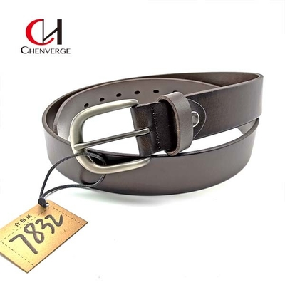Chenverge Unisex Genuine Leather Dress Belt , Leisure Genuine Handmade Leather Belts