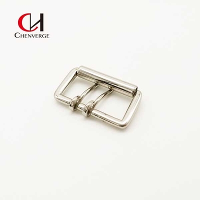 Antiwear Rustproof 2 Prong Belt Buckle , Zinc Alloy Double Pin Belt Buckle