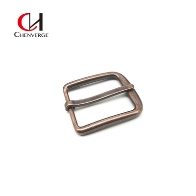 Red Bronze Matte Unisex Pin Belt Buckles Zinc Alloy 40mm ODM