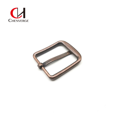 Red Bronze Matte Unisex Pin Belt Buckles Zinc Alloy 40mm ODM