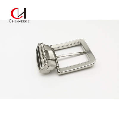 Silver Reversible Belt Buckles For Men Business 35mm Can Change Color