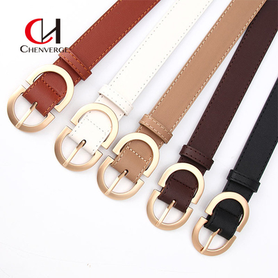 Gold Belt Buckle Women'S Shirt Dress Belt Two Electroplating Wear Resistant