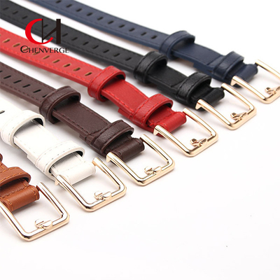 ODM Ladies Leather Belt Casual Hollowed Out Decoration Fake Needle Buckle Belt Jeans