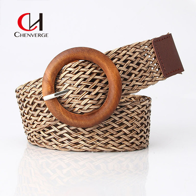 Black Women'S Braided Belt Leisure Holiday Style All Match Dress Decorative Belt