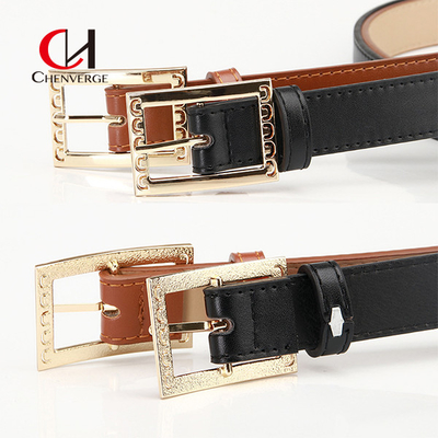 Cowhide Leather Waist Belt Ornament Zinc Alloy Multi Color Casual Suit Wind Decoration