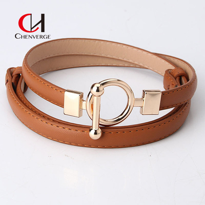 Fashionable PU Women'S Adjustable Belt with Customized Logo