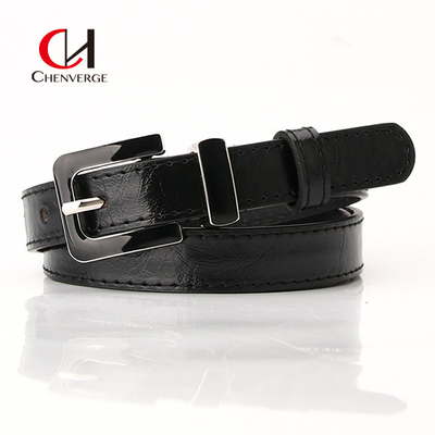 Zinc Alloy Ladies Leather Belt Creative Glossy Surface For Dresses Half Skirts