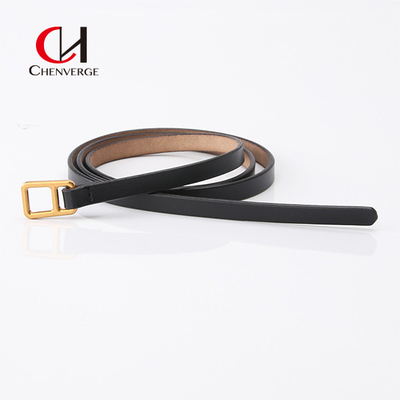 OEM Women's Cowhide Belt Without Holes Retro Simple Thin Waist Belt