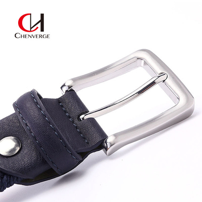 Braided Woven Elastic Belt Wax Rope Straw Men'S And Women'S Leisure Canvas Belt