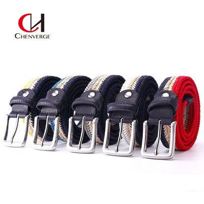 Braided Woven Elastic Belt Wax Rope Straw Men'S And Women'S Leisure Canvas Belt