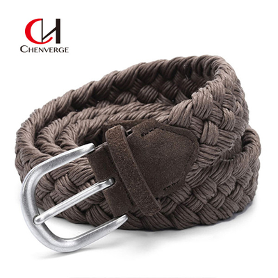 7cm Width Velvet Braided Belt 6 Color Ladies And Men'S Wax Cotton Rope