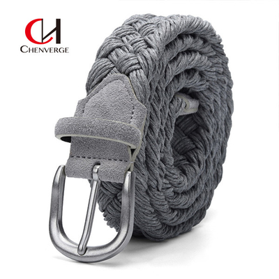7cm Width Velvet Braided Belt 6 Color Ladies And Men'S Wax Cotton Rope