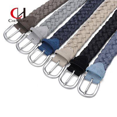 7cm Width Velvet Braided Belt 6 Color Ladies And Men'S Wax Cotton Rope