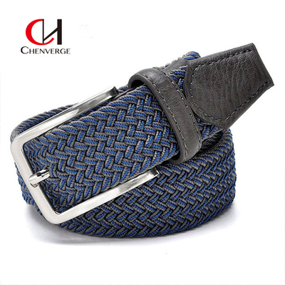 ODM Woven Elastic Belt Needle Buckle canvas Braided Belt