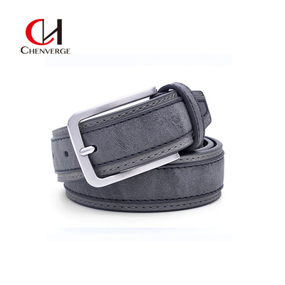 OEM Men's Leather Belts Two Colors Splicing Casual Fashion Lengthened Pure Cowhide