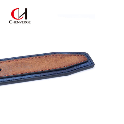 OEM Men's Leather Belts Two Colors Splicing Casual Fashion Lengthened Pure Cowhide
