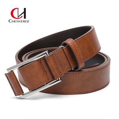 130cm Length Men's Leather Belt Non Perforated Export Business Belt PU
