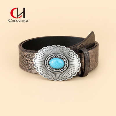Western Style Cool Girl Custom Metal Belt Buckles Vintage for Women