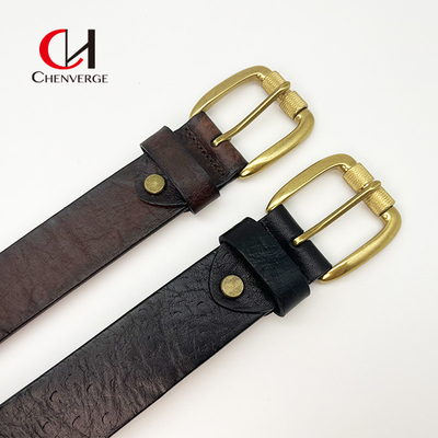 Retro Casual Style Genuine Leather Belt Men And Women Waist Top Layer Of Cowhide