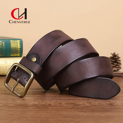130CM Business Leather Belt Standard Size Top Layer Cowhide Men'S Belt