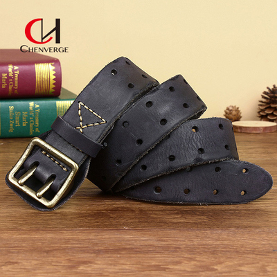 Fashion Genuine Leather Strap Red Brown Black Khaki Coffee Color For Men
