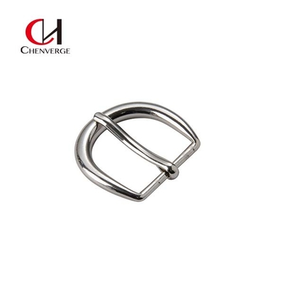 Antiwear D Type Nickel Belt Buckle , Corrosion Resistant Heel Bar Belt Buckle
