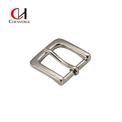 Antirust Nickel Square Silver Belt Buckle , Zinc Alloy Belt Buckle Pin Replacement