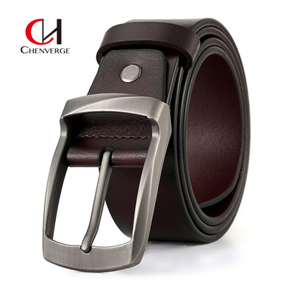 Smooth Strap Standard Size Genuine Leather Belt 95cm Length For Business Meeting
